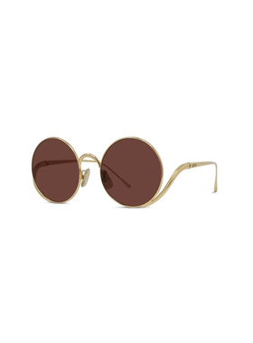 LOEWE 女士眼镜 LW40187U30S SS2026 棕色 圆形太阳镜