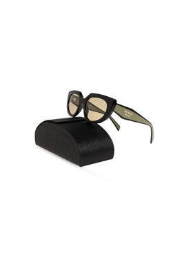 PRADA 女士太阳镜 0PRD02S003K10R CO 黑色 D02S sunglasses