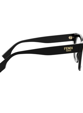 FENDI 女士眼镜 FE50086I001 SS2024 白色 徽标平光镜