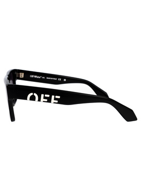 off-white 女士 光泽黑色醋纤太阳眼镜 OW10341007