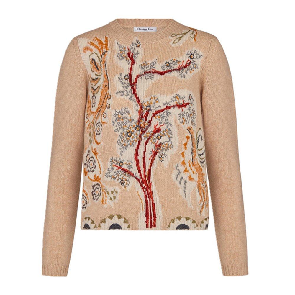香港直邮dior米色女士针织衫 天猫国际香港直购毛衣