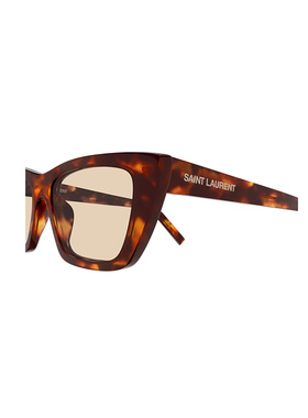 SAINT LAURENT 男士太阳镜 SL276MICA064 AW2025 棕色配饰