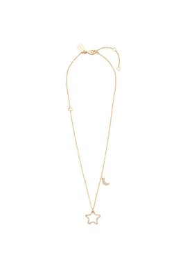 COACH 女士项链 518490GLD110 SS2025 金色 星星耳钉和项链两件装