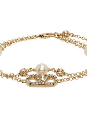 valentino 华伦天奴 女士 VLogo Signature Strass 手链 8W2J0BI4