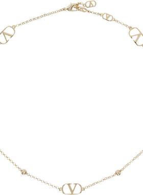valentino 华伦天奴 女士 VLogo Signature Metal 项链 8W2J0X82M
