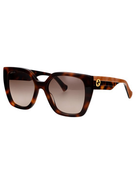 GUCCI 女士眼镜 GG1300S003 SS2026 棕色 徽标太阳镜