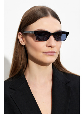 1h可退 JACQUEMUS 女士太阳镜 JAC1550C1SUN CO 黑色 Sunglasses