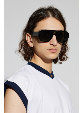 1h可退 VERSACE 男士太阳镜 0VE4508U0GB187 CO 黑色 Sunglasses