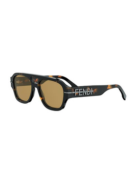 FENDI 男士眼镜 FE40130I56J SS2026 花色 几何框太阳镜