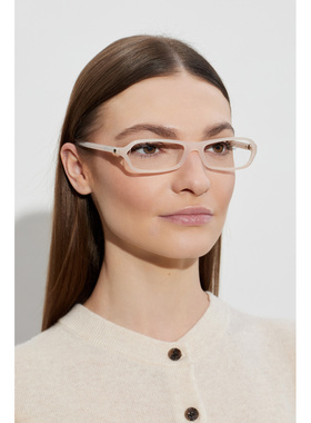 JACQUEMUS 女士眼镜 JAC1510C2OPT SS2026 米白色 Corrective gla