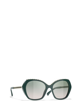1h可退 CHANEL 女士眼镜 CH5547Q1459S3 CO 灰色 全框太阳镜