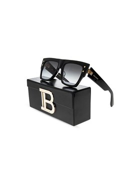 BALMAIN 女士太阳镜 BPS100A5600 CO 黑色 Sunglasses with logo