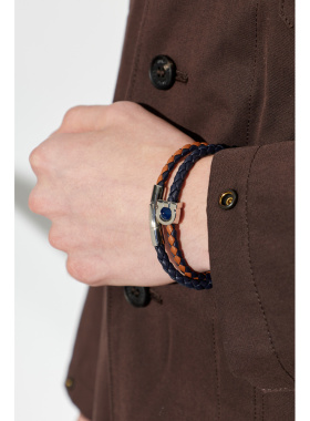 SALVATORE FERRAGAMO 男士手链手镯 770404BRDSCOOBY0PLDNAVYCUOI