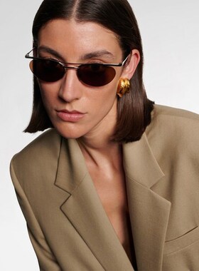 Saint Laurent 圣罗兰 女士 SL 徽标椭圆形太阳眼镜