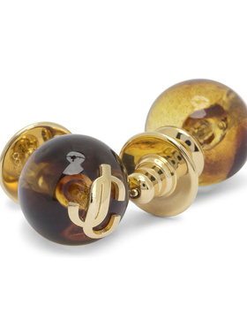 JIMMY CHOO 女士手链手镯 BEADSEARRINGSHBETORTOISESHELLGOLD
