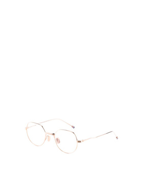 THOM BROWNE 女士眼镜 UEO935A710 SS2026 白色 几何框平光镜