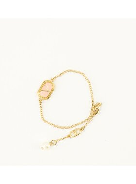 VALENTINO 女士手链手镯 WJ0X89LTDBYT  CO金色珍珠