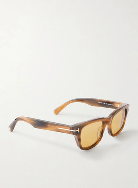 Tom Ford 汤姆 福特 女士 Caleb-02 方形框醋纤太阳眼镜 FT135755