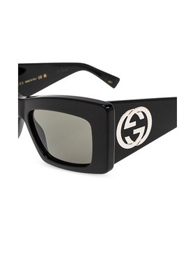 GUCCI 女士太阳镜 819535J07401012 SS2025 黑色古驰