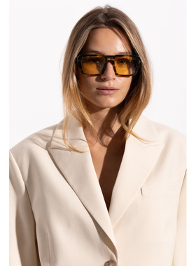 1h可退 TOM FORD 男士太阳镜 FT115305652E CO 棕色 ‘Redford’