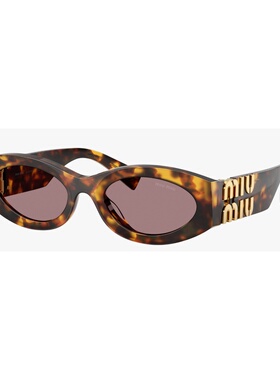 MIU MIU 女士太阳镜 0MU11WS14L20I CO 棕色 0MU 11WS