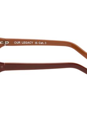 Our Legacy 男士 棕色 Unwound 太阳镜 A2268UINClay