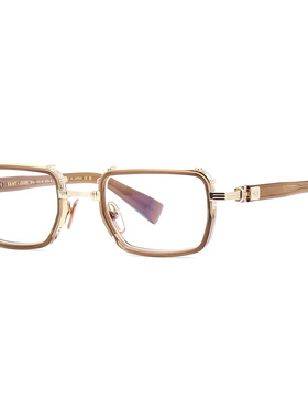 BALMAIN 男士眼镜 BPX122D SS2026 棕色 全框平光【付后1h可退】