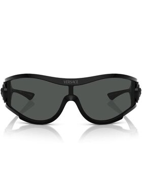 1h可退 VERSACE 男士太阳镜 VE4475536087 AW2025 黑色 几何框太