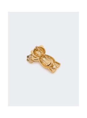 MAX MARA 女士项链 4756025206001 AW2025 金色 泰迪熊胸针