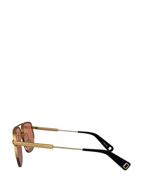 Jacquemus 女士 FRAME 金色黑色金属几何形状太阳眼镜 JAC67C5SUN