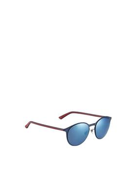 1h可退 GUCCI 女士眼镜 GG2263YH3 AW2021 蓝色 徽标细节太阳镜