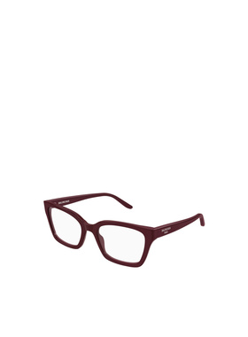 BALENCIAGA 女士眼镜 BB0501O006 SS2026 红色 几何框平光镜