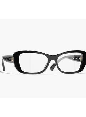 CHANEL 女士眼镜 CH35061850 CO 黑色 全框眼镜