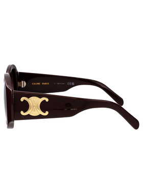 CELINE 女士太阳镜 CL40305U48F AW2024 褐色 徽标太阳镜