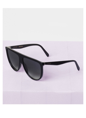 CELINE 男士眼镜 40006CPLB38NO AW2025 灰色 黑色椭圆形太阳镜