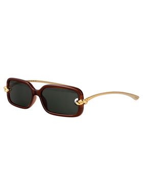 BOTTEGA VENETA 女士太阳镜 BV1439S005 SS2026 棕色