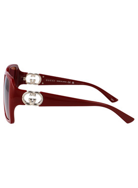 GUCCI 女士眼镜 GG1692S005 SS2025 古驰粉红色 方框太阳镜