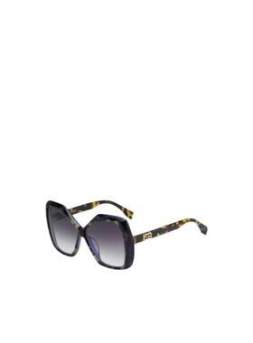 1h可退 FENDI 女士眼镜 FF0092SD53 AW2021 黑色太阳镜