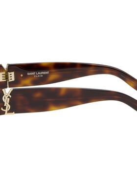 1h可退 潮奢 Saint Laurent 圣罗兰 女士 棕色 SL M152 太阳镜 SL