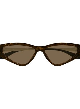 ALEXANDER MCQUEEN 女士眼镜 AM0493S002 CO 棕色 猫眼太阳镜