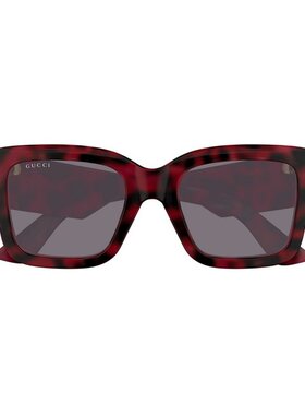 GUCCI 女士眼镜 GG1663S003 SS2025 黑色 矩形太阳镜古驰配饰