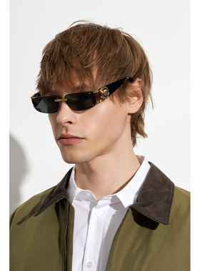 VERSACE 男士太阳镜 0VE22910100287 SS2026 黑色 Sunglasses