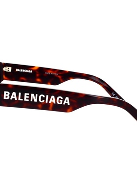 BALENCIAGA 男士太阳镜 BB0262SA002-5 SS2023 棕色