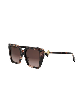 FENDI 女士眼镜 FE40161I52W  AW2025棕色太阳镜