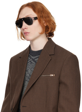 1h可退 VERSACE 男士太阳镜 0VE2252100187GUNMETAL SS2024范思哲