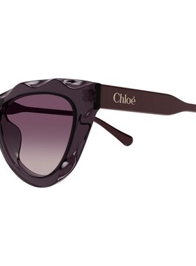 CHLOÉ 女士太阳镜 CH0294S002 SS2026 紫色 猫眼框太阳镜
