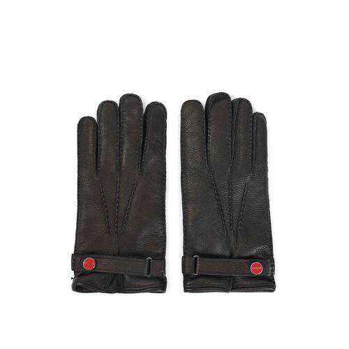 1h可退 KITON 男士手套 UGU023K0212L10003 AW2026 黑色 Gloves - 图0