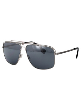 VERSACE 男士太阳镜 0VE224210016G AW2025 灰色 Focus徽标太阳镜