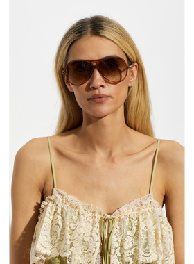 CHLOÉ 女士太阳镜 CH0395S0003 CO 棕色 Sunglasses