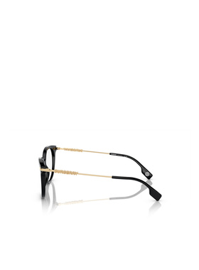 BURBERRY 女士太阳镜 BE23913001 AW2023 黑色 logo标识平光镜